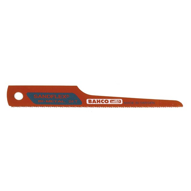 Puukkosahanterä Bahco Sandflex 90mm, 24 TPI, 10 kpl