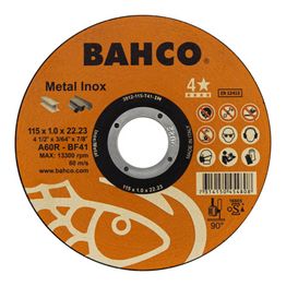 Katkaisulaikka Bahco A46R INOX+Fe T41, 125x1.0x22.23mm