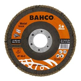 Lamellilaikka Bahco INOX+Fe P60 125 x 22,23mm, kartiomainen