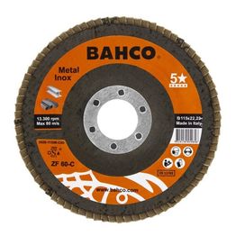 Lamellilaikka Bahco INOX+Fe P80 125 x 22,23mm, kartiomainen