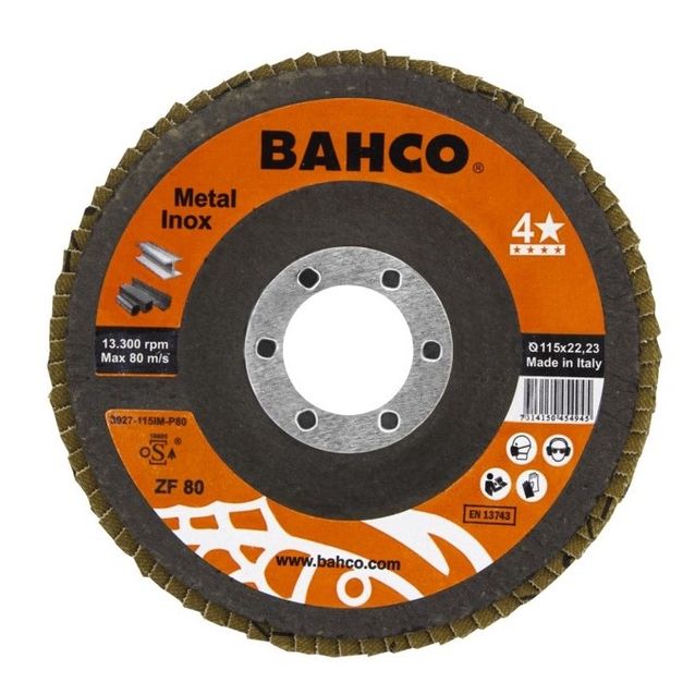 Lamellilaikka Bahco Flat INOX+Fe T42 P40, 125x22.23mm