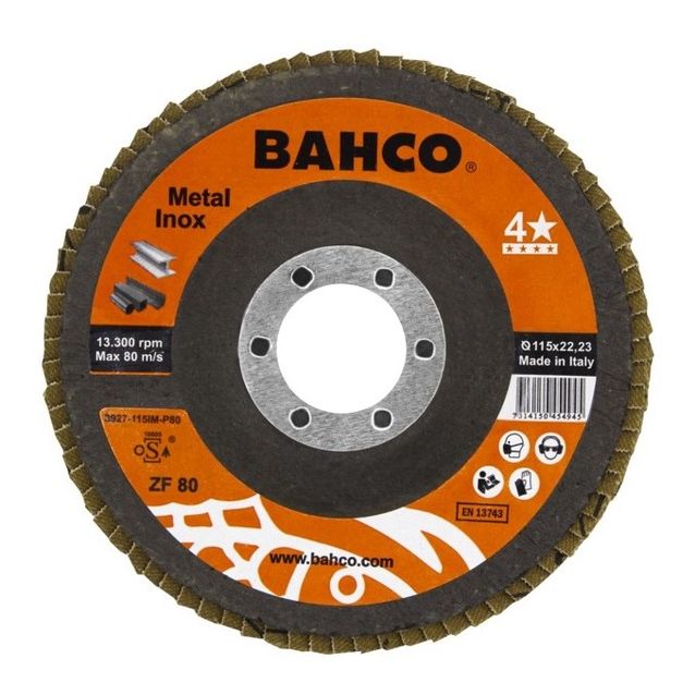 Lamellilaikka Bahco INOX+Fe T42 P60 125 x 22,23mm, tasainen