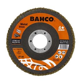 Lamellilaikka Bahco Flat INOX+Fe T42 P80, 125x22.23mm