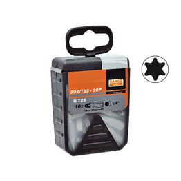 Hylsysarja Bahco, TORX T25, 25mm, 30 kpl
