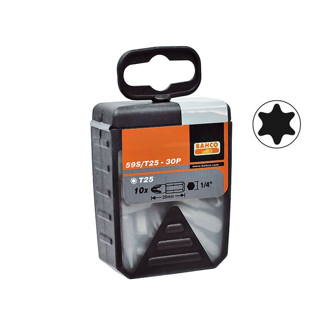 Hylsysarja Bahco, TORX T25, 25mm, 30 kpl