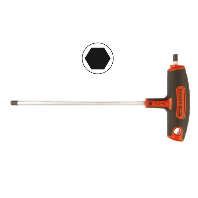 T-kahvainen kuusiokoloruuvimeisseli Bahco 4mm 150mm