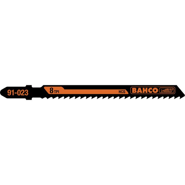 Pistosahanteräsarja Bahco puulle 1,25x100mm 6TPI, 5kpl