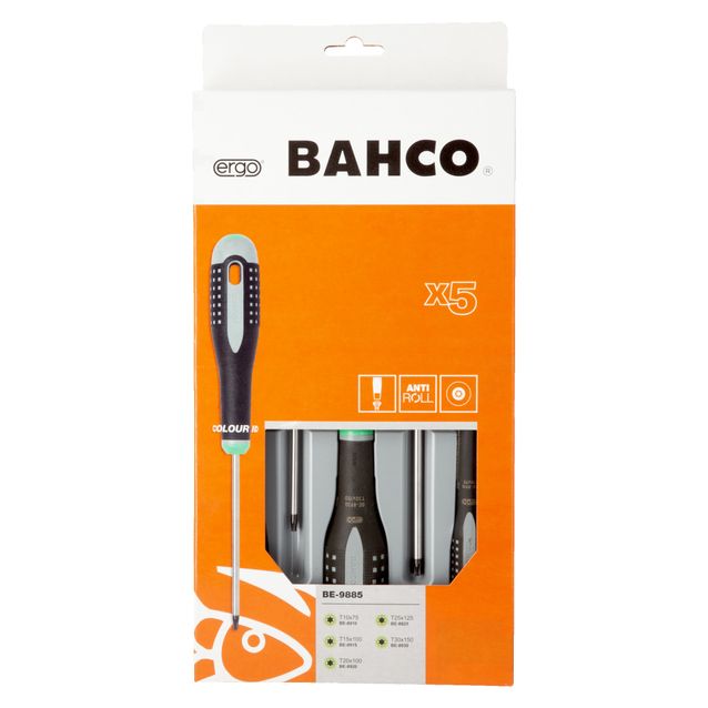 Ruuvimeisselisarja Bahco Ergo, TORX T10–T30, 5 kpl