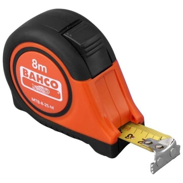 Magneettinen mittanauha Bahco MTB, 8 m x 25 mm