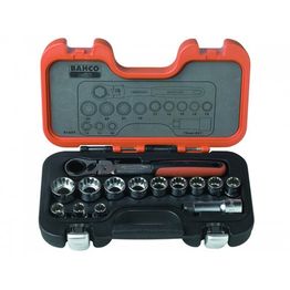 Hylsysarja Bahco S140T, läpimenevä, 10-24mm, 14 osaa