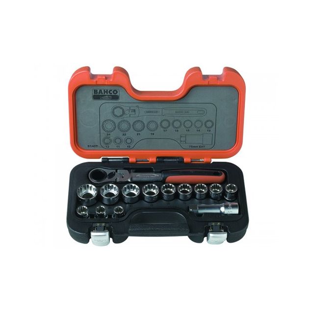 Hylsysarja Bahco 10–24mm 14kpl