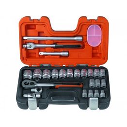 Hylsysarja Bahco S240, 1/2", 10-32mm, 24 osaa