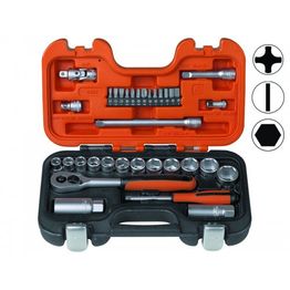 Hylsysarja Bahco, 1/4" + 3/8", 33 kpl