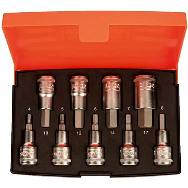 Hylsysarja Bahco HEX H4–H17 9kpl