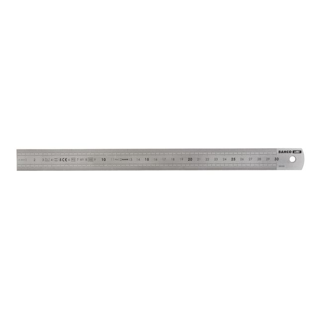 Mittaviivain Bahco 300x25mm ruostumaton teräs
