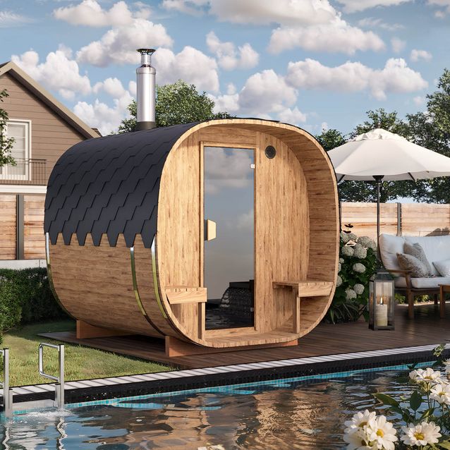 Tynnyrisauna Baltresto Cube, 200x240cm, 4 hlöä