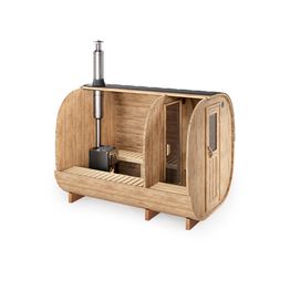 Tynnyrisauna Baltresto Cube, 220x300cm, pukuhuoneella, 4 hlöä