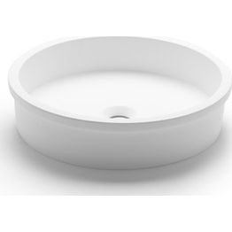 Malja-allas Bathco Belted, Ø420mm, mattavalkoinen