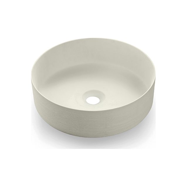 Malja-allas Bathco Carnac, Ø355mm, matta luonnonvalkoinen