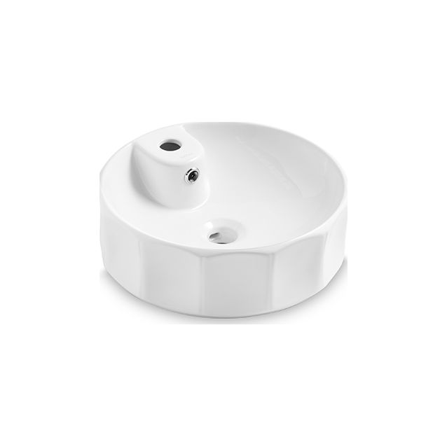 Malja-allas Bathco Circus, Ø420mm, valkoinen