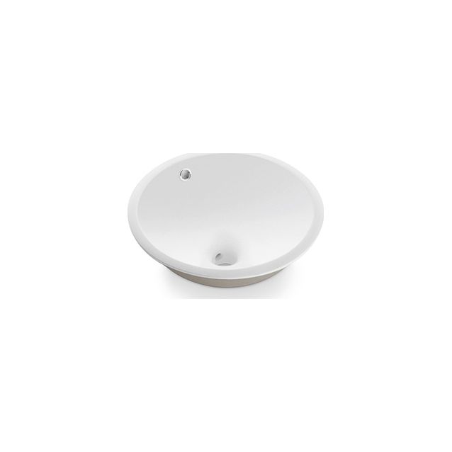 Pesuallas Bathco Cerdena, Ø370mm, valkoinen