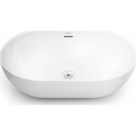 Malja-allas Bathco Livorno, 540x360mm, valkoinen