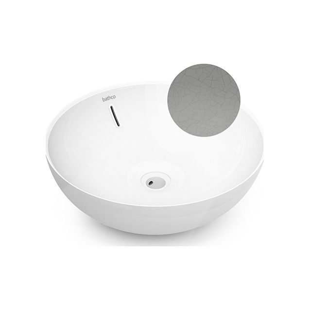 Malja-allas Bathco Villareal Craquele, Ø420mm, harmaa