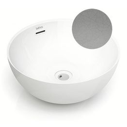 Malja-allas Bathco Bari Craquele, Ø370mm, harmaa