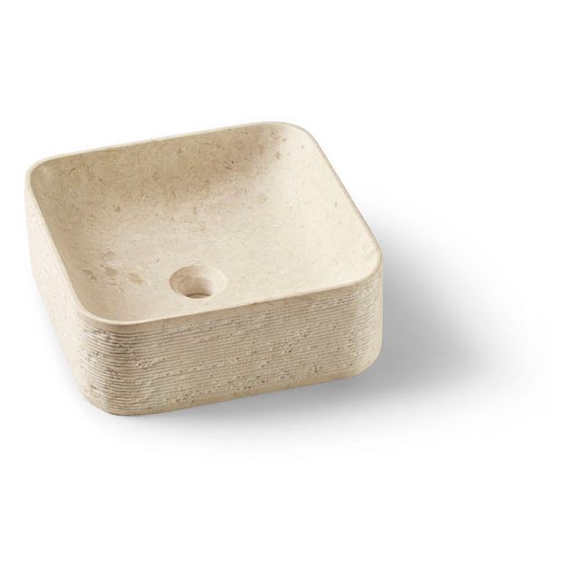 Malja-allas Bathco Morella Cuadrado Ø385mm beige