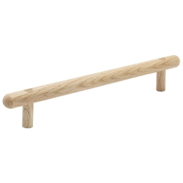 Lankavedin Beslag Design Lunden, 210x14x36mm, cc160mm, käsittelemätön tammi