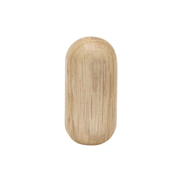 Nuppivedin Beslag Design Lunden, Ø18x36mm, käsittelemätön tammi