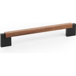 Tankovedin Beslag Design Duo Mini, 194.6x35x12mm, cc160mm, pähkinä/laavanharmaa