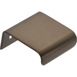 Profiilivedin Beslag Design Lip, 38x40x1.5mm, ruskea messinki