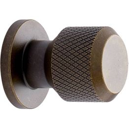 Nuppivedin Beslag Design Manor Round Ø30mm antiikkimessinki