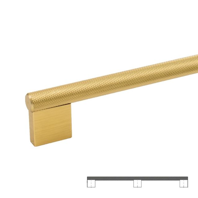 Lankavedin Beslag Design Graf Big 1200x14x41mm messinki