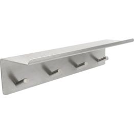 Koukkulista hyllyllä Beslag Design Base, harjattu rst