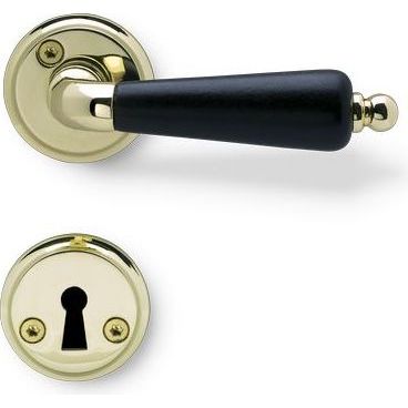 Ovenkahva Beslag Design Balder avainkilvellä, messinki/musta