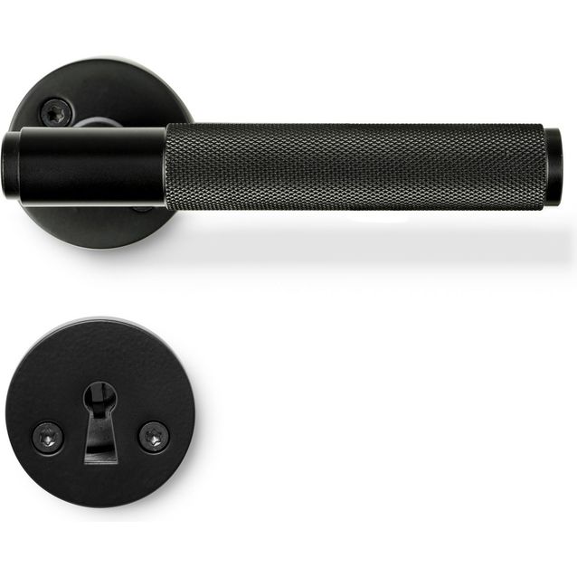 Ovenkahva Beslag Design Riff avainkilvellä, mattamusta