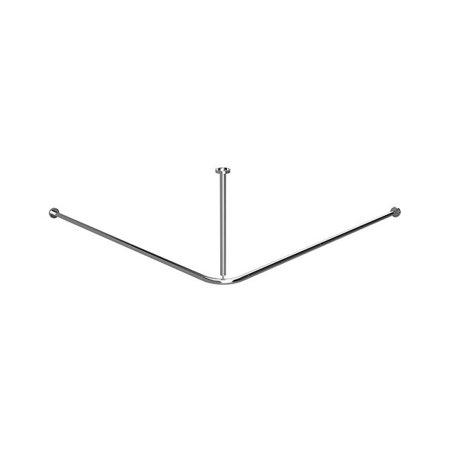 Suihkuverhotanko kulmaan Bemeta, 1400x1400 mm, koottu, kiillotettu teräs