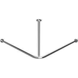 Suihkuverhotanko kulmaan Bemeta, 1300x1300 mm, kiillotettu teräs