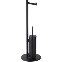 WC-paperi- ja WC-harjateline Bemeta Dark, vapaasti seisova, musta