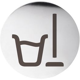 Ovikyltti siivouskomero Bemeta Home, pyöreä, kiillotettu teräs