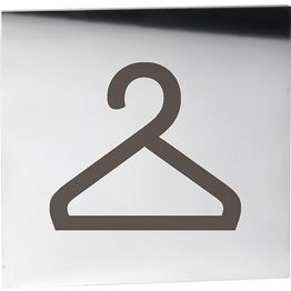 Ovikyltti pukuhuone Bemeta Home, neliskulmainen, kiillotettu teräs