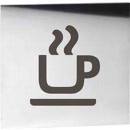 Ovikyltti kahvila Bemeta Home, neliskulmainen, kiillotettu teräs