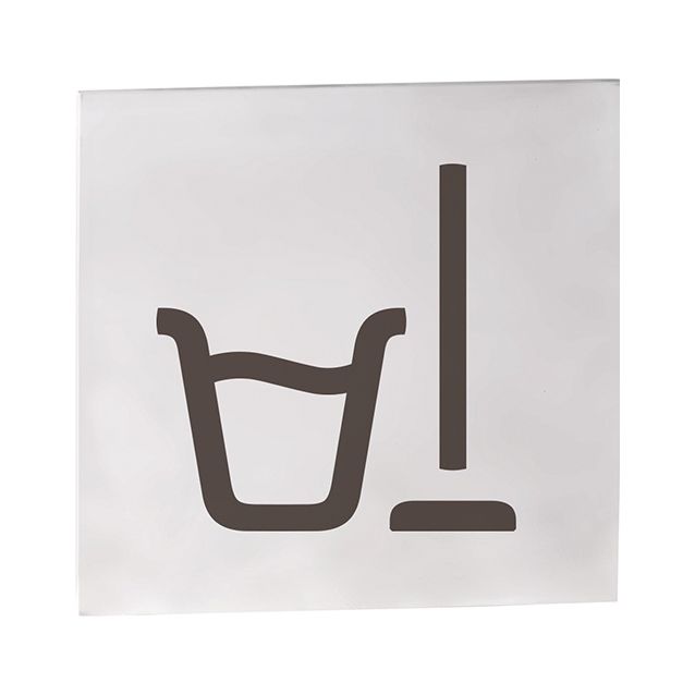 Ovikyltti siivouskomero Bemeta Home, neliskulmainen, matta