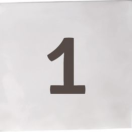 Ovikyltti numero Bemeta Home, neliskulmainen, matta