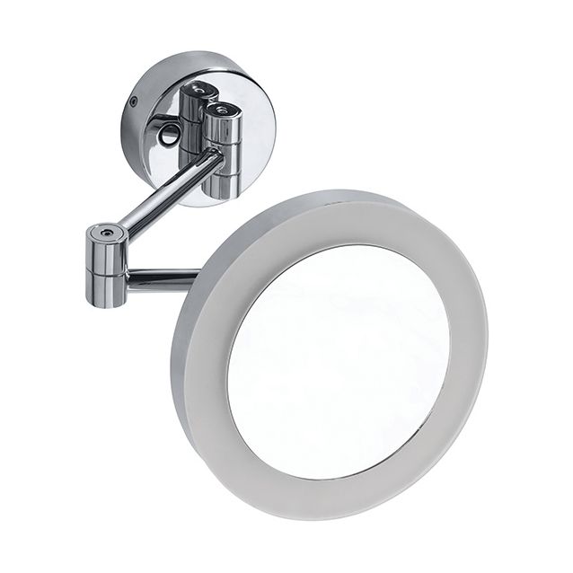 LED-meikkipeili Bemeta, Ø200 mm, kiiltävä kromi