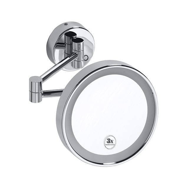 LED-meikkipeili Bemeta, Ø 200 mm, 3-kertainen suurennus, kiiltävä kromi