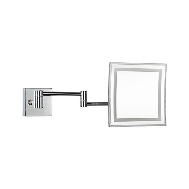 LED-meikkipeili Bemeta, 225x225 mm, kiiltävä kromi