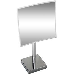 Meikkipeili Bemeta, 215x215 mm, muovikuori, vapaasti seisova, kiiltävä kromi